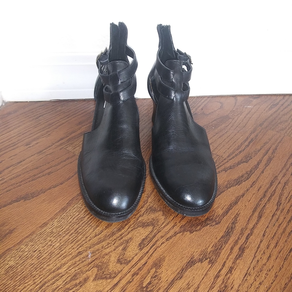 Seychelles Black Cut Out Strappy Boots